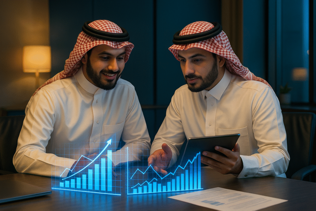 الصفحة الرئيسية 20250901 1827 saudi business discussion simple compose 01k42y5k63ewhszbk2j1852mnr