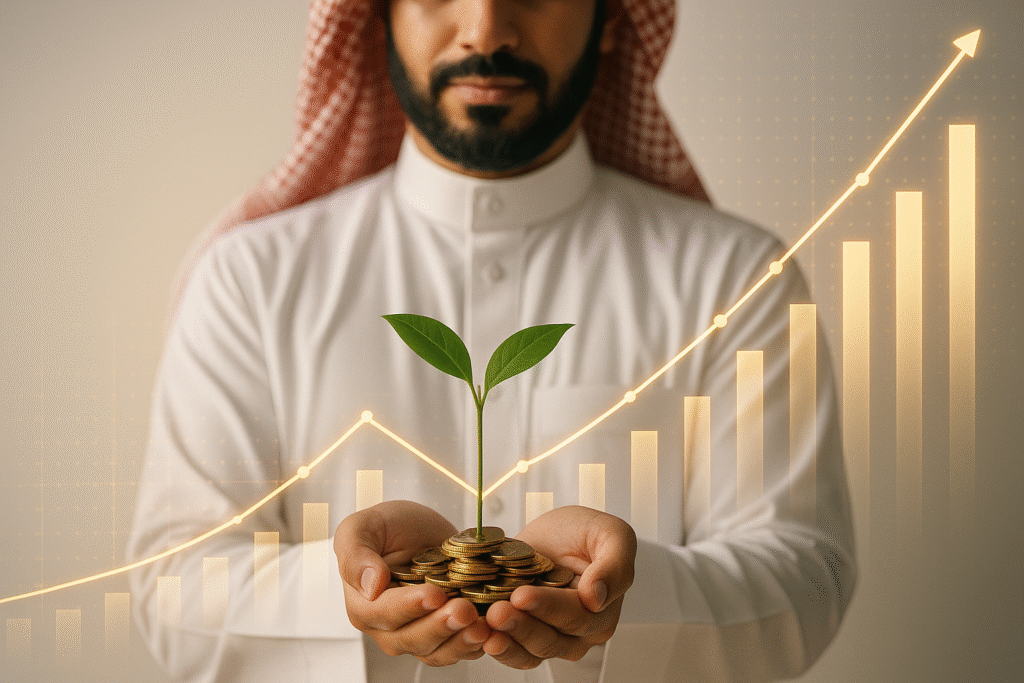 الصفحة الرئيسية 20250901 1831 sustainable investment growth simple compose 01k42ybp5fft79xr90sxep23r8